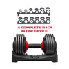 Smartbell, 25Lbs. Quick-Select 9 in 1 Adjustable Dumbbell for Home Gym, 5-25Lbs. Weight in 2.5Lbs Increments